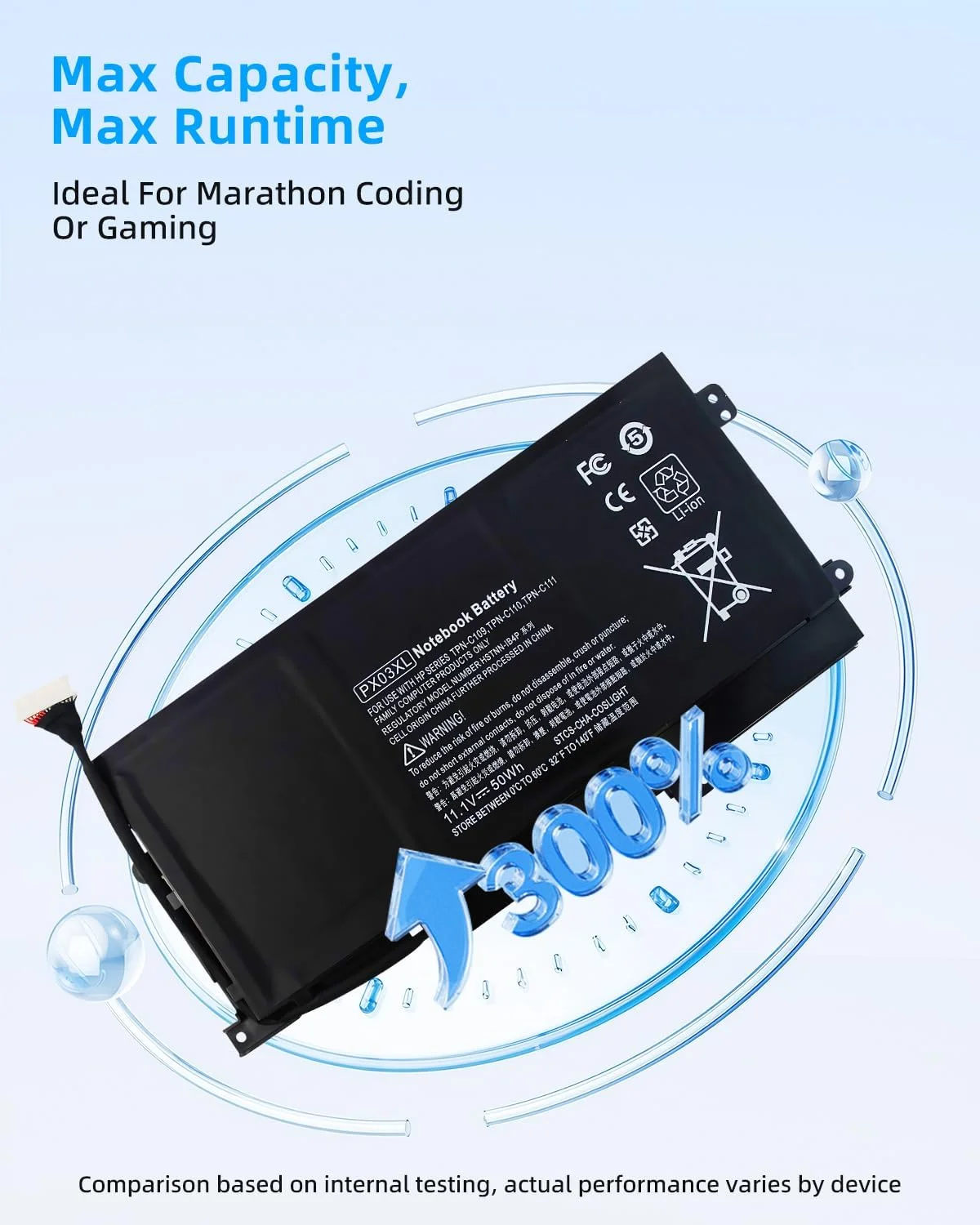 باتری لپ تاپ PX03XL برای سری HP Envy 14 Touchsmart M6 مدل های M6-k M6-k010dx M6-k025dx M6-K015DX M6-k125dx M6-k022dx 14-K002TX 14-K112NR 715050-001 714762-1C1 TPN-C109 TPN-C110 TPN-C111 با عملکرد بالا باتری لپ تاپ PX03XL برای سری HP Envy 14 Touchsmart M6 مدل های M6-k M6-k010dx M6-k025dx M6-K015DX M6-k125dx M6-k022dx 14-K002TX 14-K112NR 715050-001 714762-1C1 TPN-C109 TPN-C110 TPN-C111 با عملکرد بالا