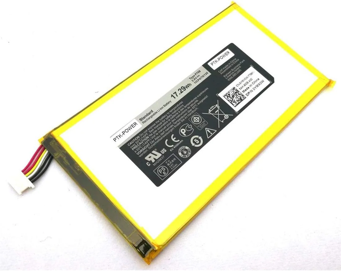 بسته باتری لیتیوم-یونی تبلت 17.29Wh 3.8V مناسب برای Venue 7 3730 3740 8 3840 با شماره قطعههای 59H5P CN-059H5P DHM0J 0YMX0W 0YMXOW DHM0J P708 YMX0W YMXOW توسط EbidDealz بسته باتری لیتیوم-یونی تبلت 17.29Wh 3.8V مناسب برای Venue 7 3730 3740 8 3840 با شماره قطعههای 59H5P CN-059H5P DHM0J 0YMX0W 0YMXOW DHM0J P708 YMX0W YMXOW توسط EbidDealz