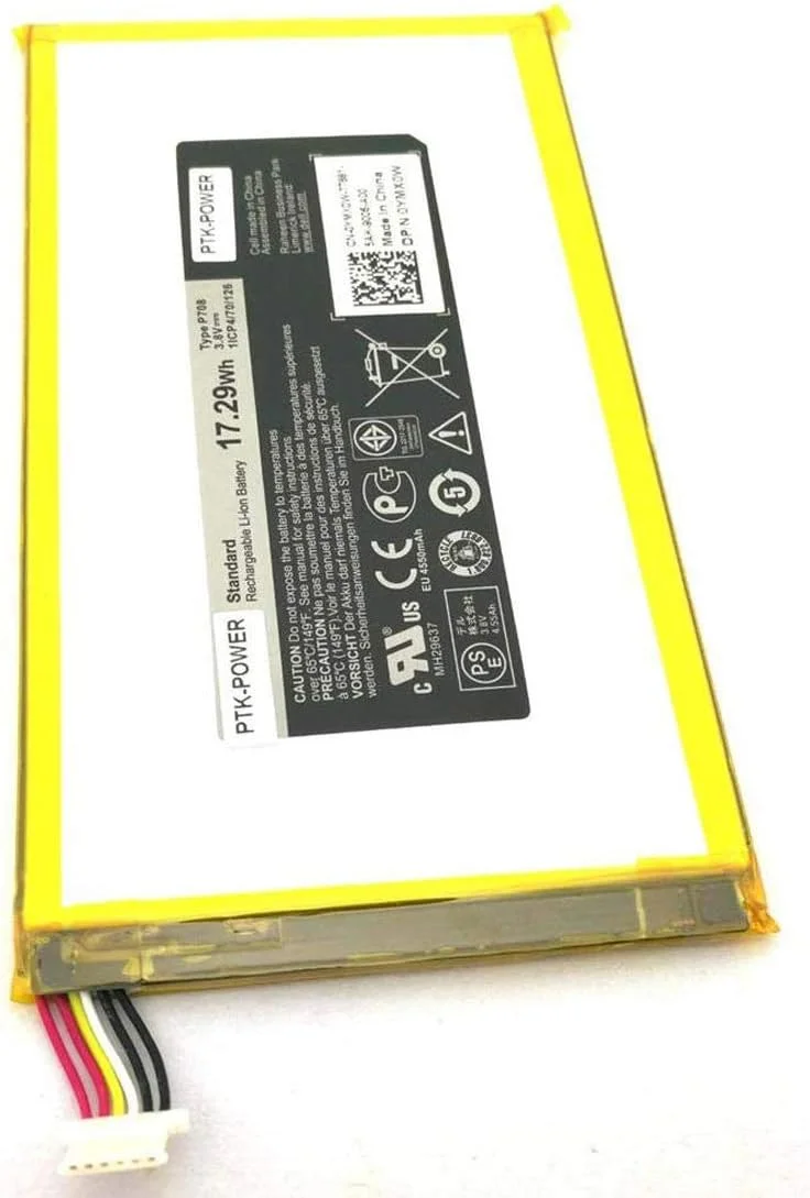 بسته باتری لیتیوم-یونی تبلت 17.29Wh 3.8V مناسب برای Venue 7 3730 3740 8 3840 با شماره قطعه‌های 59H5P CN-059H5P DHM0J 0YMX0W 0YMXOW DHM0J P708 YMX0W YMXOW توسط EbidDealz