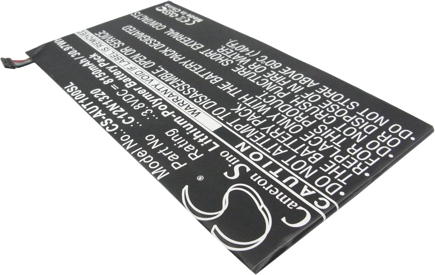 باتری جایگزین SPANN برای ایسوس ترنسفورمر بوک T100TAM-DK564، ترنسفورمر بوک T100TC، شماره قطعه: 0B200-00720100، 0B200-00720300، 0B200-00720400، C12N1320 3.8V باتری جایگزین SPANN برای ایسوس ترنسفورمر بوک T100TAM-DK564، ترنسفورمر بوک T100TC، شماره قطعه: 0B200-00720100، 0B200-00720300، 0B200-00720400، C12N1320 3.8V