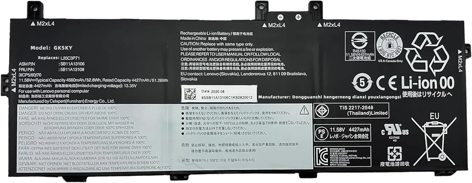 باتری لپ تاپ L20C3P71 برای لنوو ThinkPad X13 Yoga Gen 2 Gen 3 و ThinkPad P16 Gen 1 (21D6/21D7) سری L20M3P71 L20D3P71 L20L3P71 SB11A13106 SB11A13105 5B11A13108 5B11A13107 با عملکرد بالا باتری لپ تاپ L20C3P71 برای لنوو ThinkPad X13 Yoga Gen 2 Gen 3 و ThinkPad P16 Gen 1 (21D6/21D7) سری L20M3P71 L20D3P71 L20L3P71 SB11A13106 SB11A13105 5B11A13108 5B11A13107 با عملکرد بالا