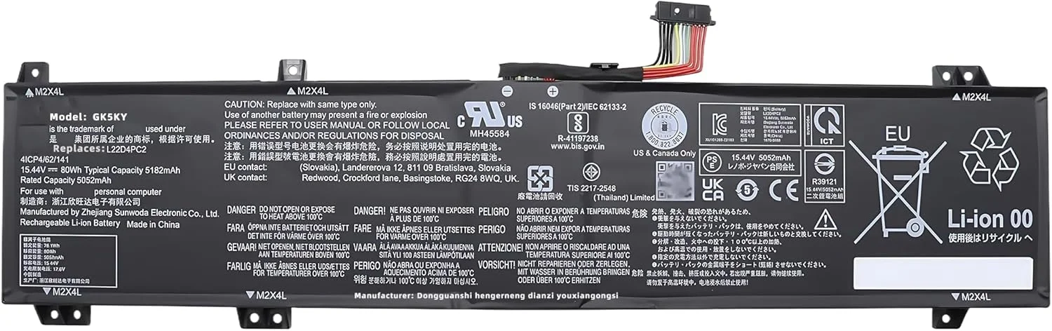 باتری لپ تاپ 78Wh L22D4PC2 SB11K38742 5B11K38744 جایگزین برای لنوو Legion Slim 5 16APH8 16IRH8 LOQ 16APH8 16IRH8 سری L22B4PC2 SB11K38738 5B11K38745 L22M4PC2 L22C4PC2 با عملکرد بالا باتری لپ تاپ 78Wh L22D4PC2 SB11K38742 5B11K38744 جایگزین برای لنوو Legion Slim 5 16APH8 16IRH8 LOQ 16APH8 16IRH8 سری L22B4PC2 SB11K38738 5B11K38745 L22M4PC2 L22C4PC2 با عملکرد بالا