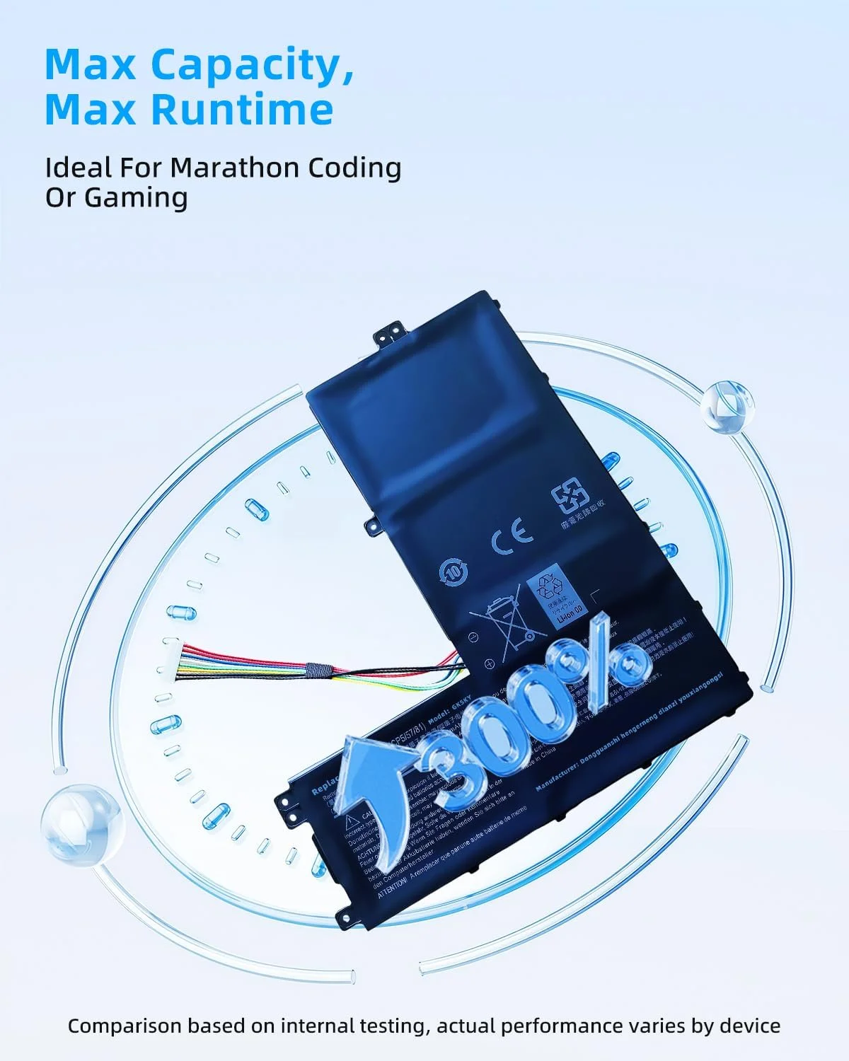 باتری لپ تاپ 48wh AC17B8K برای Acer Swift 3 SF315-52 SF315-52-54EV SF315-52-54GV SF315-52-52YX SF315-52-317K SF315 SF315-52G SF315-52G-51HV SF315-52G-58R7 SF315-52G-55EW سری با عملکرد بالا