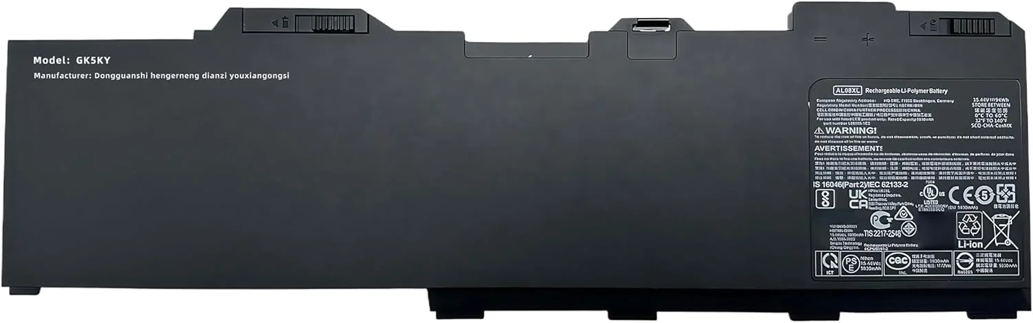 باتری لپ تاپ 94Wh AL08XL جایگزین برای ایستگاه کاری موبایل Hp ZBook Fury 15 G7 G8 17 G7 G8 سری های 119W4EA 119X7EA 119Y6EA 119Y9EA 1J3Y8EA 2B0T7UT مدل L86212-001 HSTNN-IB9N L86155-1C1 با عملکرد بالا باتری لپ تاپ 94Wh AL08XL جایگزین برای ایستگاه کاری موبایل Hp ZBook Fury 15 G7 G8 17 G7 G8 سری های 119W4EA 119X7EA 119Y6EA 119Y9EA 1J3Y8EA 2B0T7UT مدل L86212-001 HSTNN-IB9N L86155-1C1 با عملکرد بالا