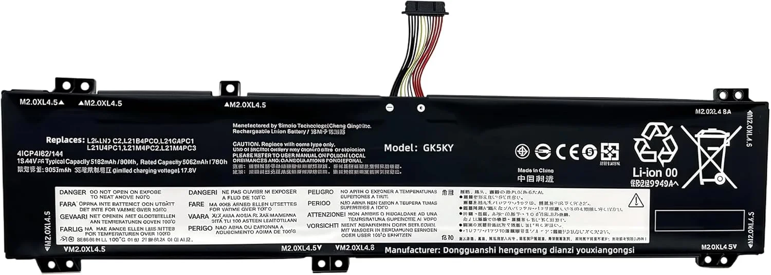 باتری لپ تاپ 80Wh مدل L21M4PC2 جایگزین برای لنوو Legion 5 15IAH7 15IAH7H و Legion 5 Pro 16IAH7 16IAH7H سری SB11F24155 5B11F24152 SB11N47458 L21M4PC3 L21C4PC1 L21D4PC1 با عملکرد بالا باتری لپ تاپ 80Wh مدل L21M4PC2 جایگزین برای لنوو Legion 5 15IAH7 15IAH7H و Legion 5 Pro 16IAH7 16IAH7H سری SB11F24155 5B11F24152 SB11N47458 L21M4PC3 L21C4PC1 L21D4PC1 با عملکرد بالا