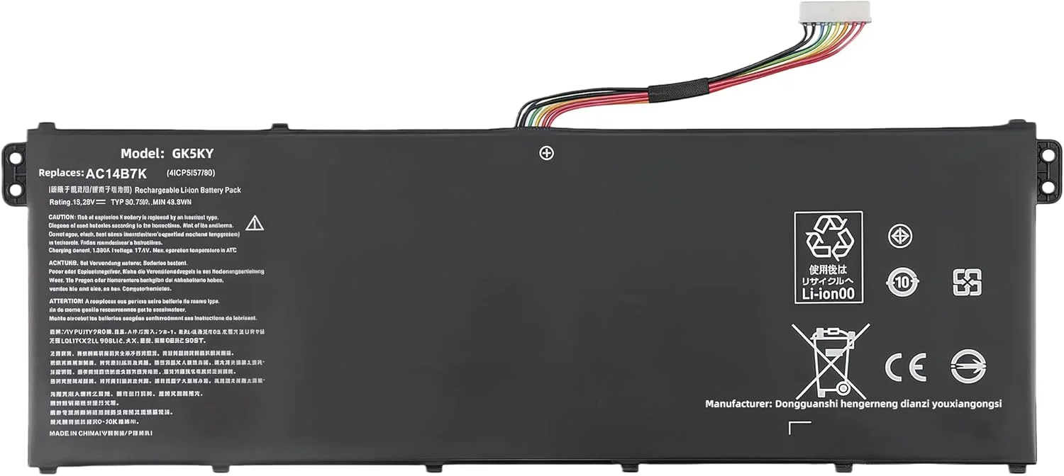 باتری لپ تاپ جایگزین AC14B7K با ظرفیت 50.7Wh برای Acer Swift 3 SF313-51 SF314-55 SF314-55G SF314-56G SF314-52 SF314-52-536Y SF314-52G Spin 5 SP515-51N SP515-51GN-84KQ Nitro 5 AN515-42 با عملکرد بالا باتری لپ تاپ جایگزین AC14B7K با ظرفیت 50.7Wh برای Acer Swift 3 SF313-51 SF314-55 SF314-55G SF314-56G SF314-52 SF314-52-536Y SF314-52G Spin 5 SP515-51N SP515-51GN-84KQ Nitro 5 AN515-42 با عملکرد بالا