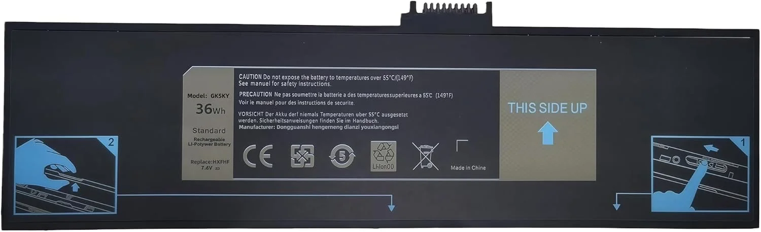 باتری لپ تاپ 36Wh HXFHF جایگزین برای دل ونو 11 پرو 7130 7139 7310 T07G T07G001 i3-4020Y i3-4030Y i5-4300Y i5-4210Y سری تبلت VJF0X VT26R XNY66 451-BBGR 451-12170 با عملکرد بالا باتری لپ تاپ 36Wh HXFHF جایگزین برای دل ونو 11 پرو 7130 7139 7310 T07G T07G001 i3-4020Y i3-4030Y i5-4300Y i5-4210Y سری تبلت VJF0X VT26R XNY66 451-BBGR 451-12170 با عملکرد بالا