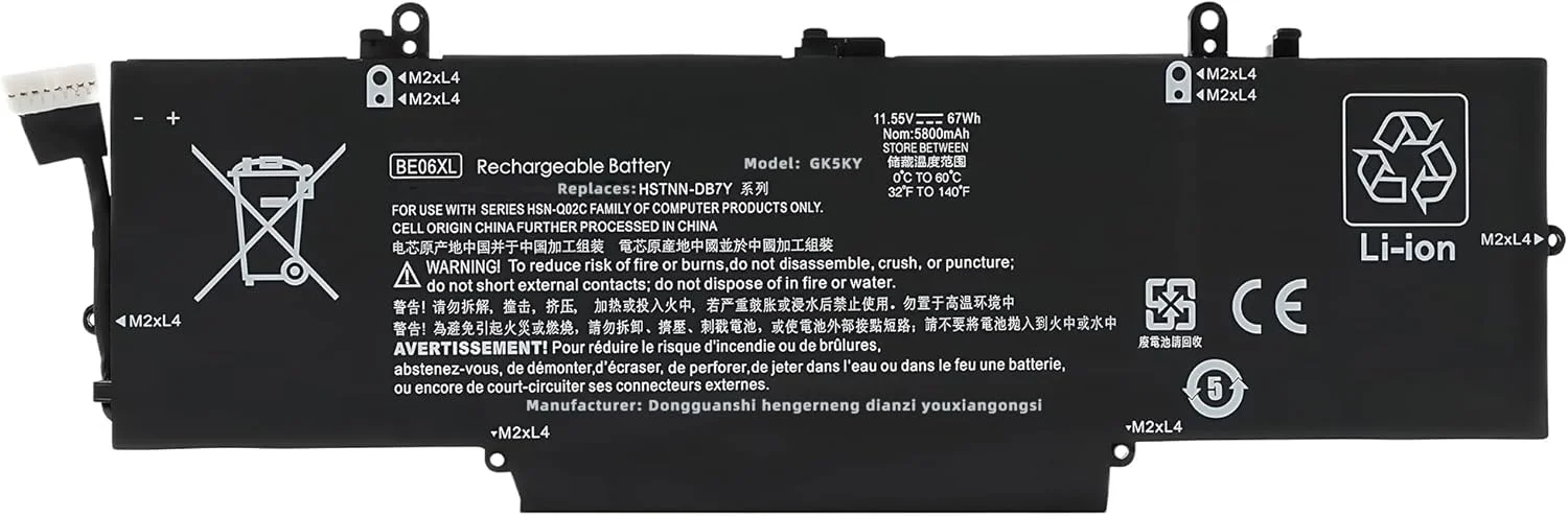باتری لپ تاپ 67Wh BE06XL جایگزین برای HP برای Elitebook 1040 G4 Folio 14 اینچی سری HSTNN-IB7V HSTNN-DB7Y 918045-1C1 918045-171 918045-2C1 918108-855 HSN-Q02C BEO6XL 918180-855 با عملکرد بالا باتری لپ تاپ 67Wh BE06XL جایگزین برای HP برای Elitebook 1040 G4 Folio 14 اینچی سری HSTNN-IB7V HSTNN-DB7Y 918045-1C1 918045-171 918045-2C1 918108-855 HSN-Q02C BEO6XL 918180-855 با عملکرد بالا