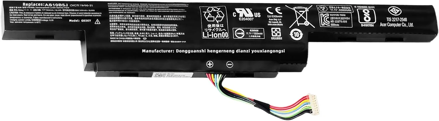 باتری لپ تاپ جایگزین 62.2Wh AS16B5J AS16B8J 31CR19/66-2 3ICR19/66-2 3INR19/66-2 برای Acer Aspire 15.6" E5-575G E5-575G-53VG E5-575G-75MD E5-575-33BM E5-575G-57D4 E5-575G-5341 با عملکرد بالا باتری لپ تاپ جایگزین 62.2Wh AS16B5J AS16B8J 31CR19/66-2 3ICR19/66-2 3INR19/66-2 برای Acer Aspire 15.6" E5-575G E5-575G-53VG E5-575G-75MD E5-575-33BM E5-575G-57D4 E5-575G-5341 با عملکرد بالا