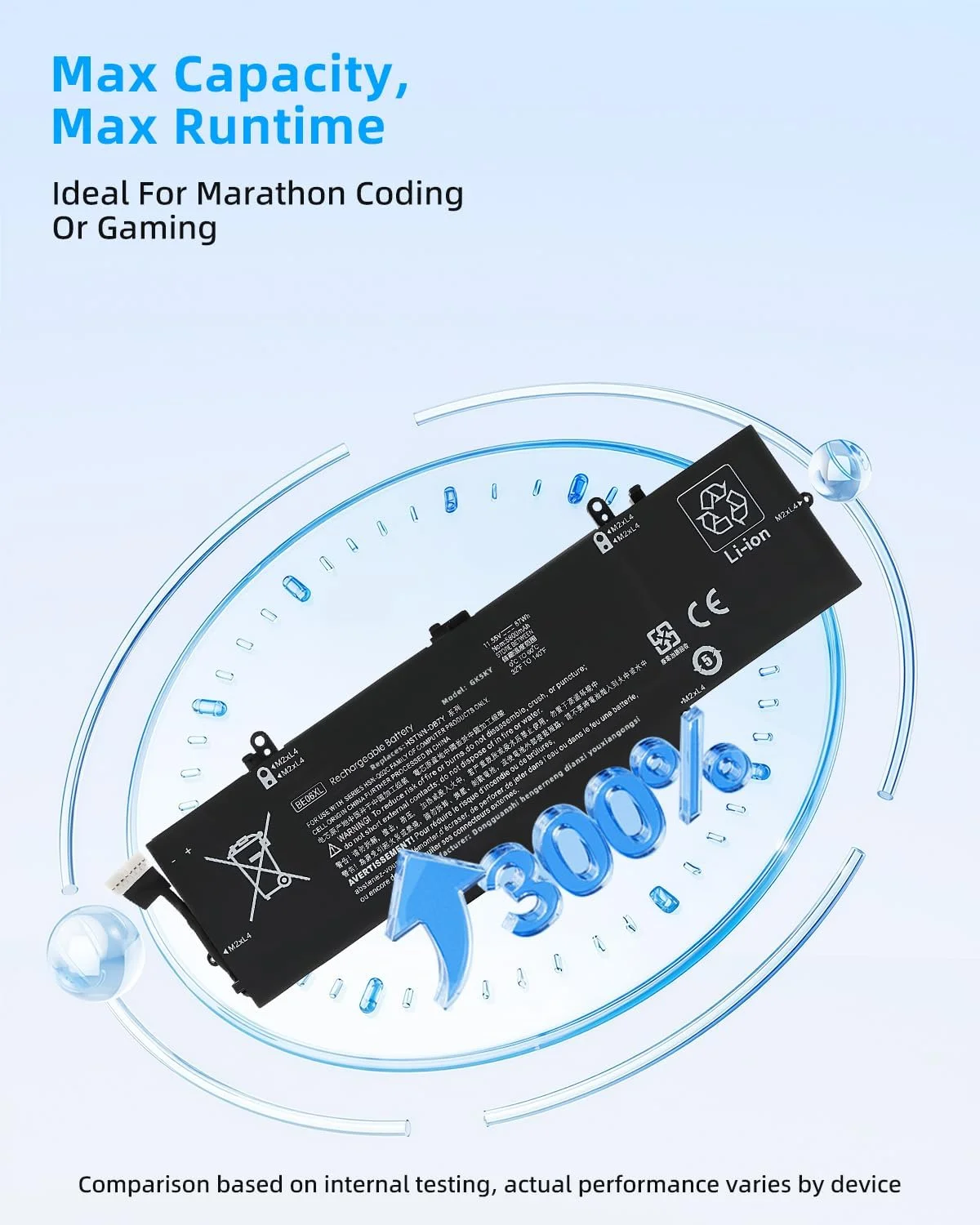 باتری لپ تاپ 67Wh BE06XL جایگزین برای HP برای Elitebook 1040 G4 Folio 14 اینچی سری HSTNN-IB7V HSTNN-DB7Y 918045-1C1 918045-171 918045-2C1 918108-855 HSN-Q02C BEO6XL 918180-855 با عملکرد بالا