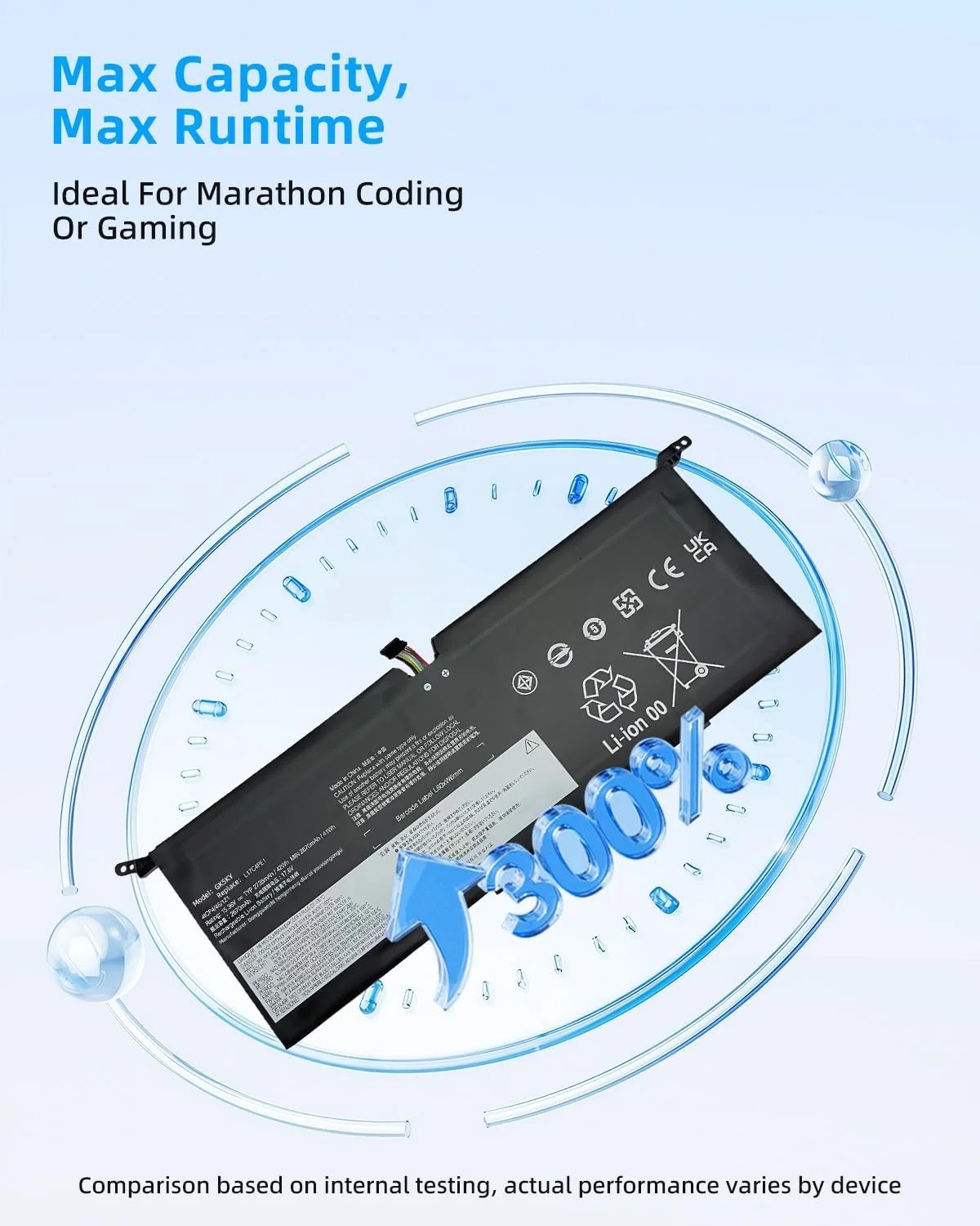 باتری لپ تاپ 42Wh L17C4PE1 جایگزین برای لنوو IdeaPad 730S-13IWL 81JB Yoga S730-13IWL 81J0 S730-13IML 81U4 L17M4PE1 L17S4PE1 5B10R32748 5B10W67276 5B10R32749 5B10W67274 با عملکرد بالا