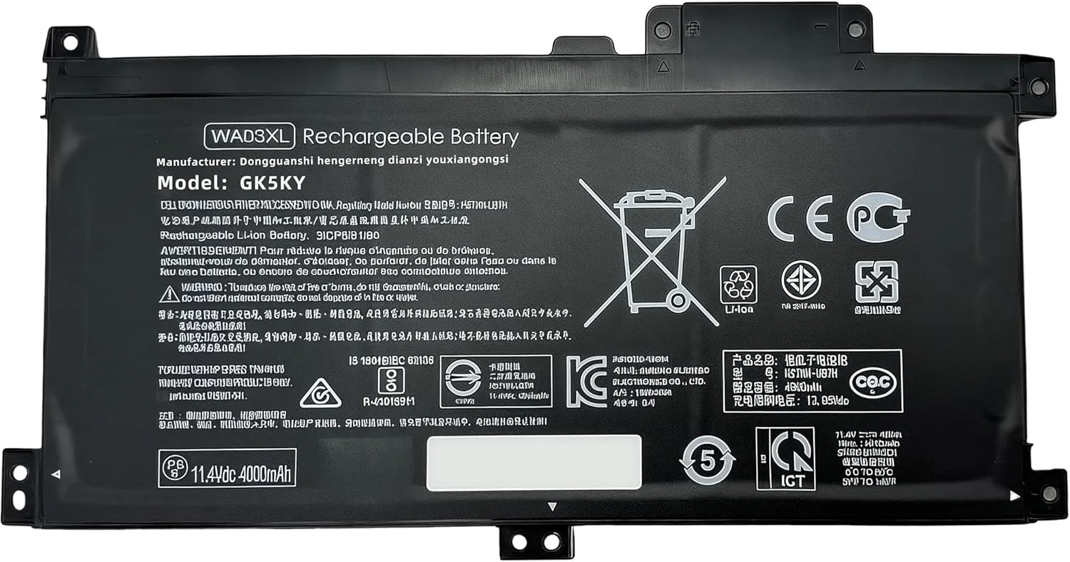 باتری لپ تاپ WA03XL با ظرفیت 48.01Wh جایگزین باتری لپ تاپ های HP Pavilion X360 14-BA 15-BK 15-BR 15-BR001TX Series HSTNN-LB7T HSTNN-UB7H TPN-W126 916367-541 916367-421 916812-055 916812-855 با عملکرد بالا باتری لپ تاپ WA03XL با ظرفیت 48.01Wh جایگزین باتری لپ تاپ های HP Pavilion X360 14-BA 15-BK 15-BR 15-BR001TX Series HSTNN-LB7T HSTNN-UB7H TPN-W126 916367-541 916367-421 916812-055 916812-855 با عملکرد بالا