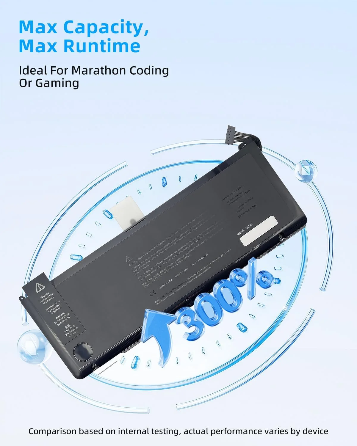 باتری لپ تاپ 46.95Wh A1383 جایگزین برای مک بوک پرو 17 اینچی A1297 (اوایل 2011-اواخر 2011) سری EMC 2352-1 EMC 2564 MD311*/A MD311LL/A MC725*/A MC725LL/A 020-7149-A 020-7149-A10 با عملکرد بالا