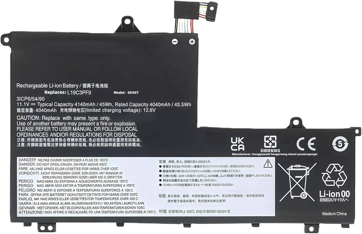 باتری لپ تاپ 36Wh L19M3PF0 جایگزین برای لنوو ThinkBook 14-IML 14-IIL 15-IML 15-IIL سری L19D3PF0 L19C3PF0 L19M3PF9 L19L3PF8 L19M3PF1 L19L3PF1 L19M3PF2 L19D3PF2 L19C3PF9 با عملکرد بالا