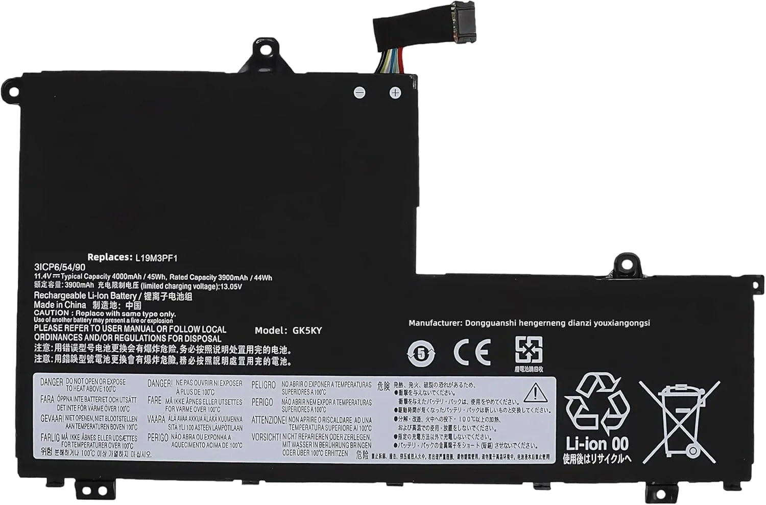 باتری 45Wh مدل L19C3PF1 L19M3PF1 جایگزین برای لپ تاپ های لنوو ThinkBook 14-IML 20RV 14-IIL 20SL 15-IML 20RW 15-IIL 20SM، برای سری 14 15 2020 G1 Gen 1 مدل های L19C3PF9 L19D3PF1 L19D3PF2 L19M3PF2 با عملکرد بالا