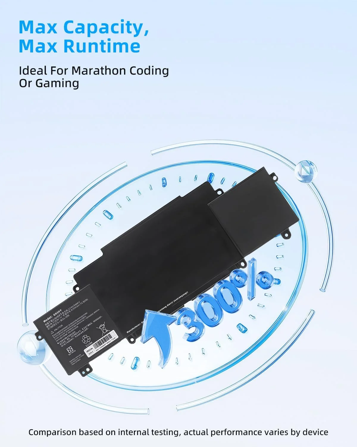 باتری لپ تاپ جایگزین SQU-1406 با ظرفیت 74.88Wh و ولتاژ 14.4V و توان 5200mAh برای نوت بوک های سری ThundeRobot 911-E1, 911-T2A, 911-S2B, 911-T1, 911M با عملکرد بالا