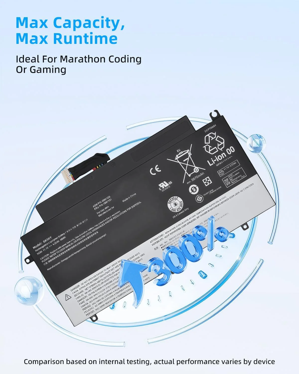 باتری لپ تاپ 48Wh 45N1120 45N1121 45N1122 45N1123 برای لنوو ThinkPad T431s 20AC001AUS 20AA000BUS سری با عملکرد بالا باتری لپ تاپ 48Wh 45N1120 45N1121 45N1122 45N1123 برای لنوو ThinkPad T431s 20AC001AUS 20AA000BUS سری با عملکرد بالا