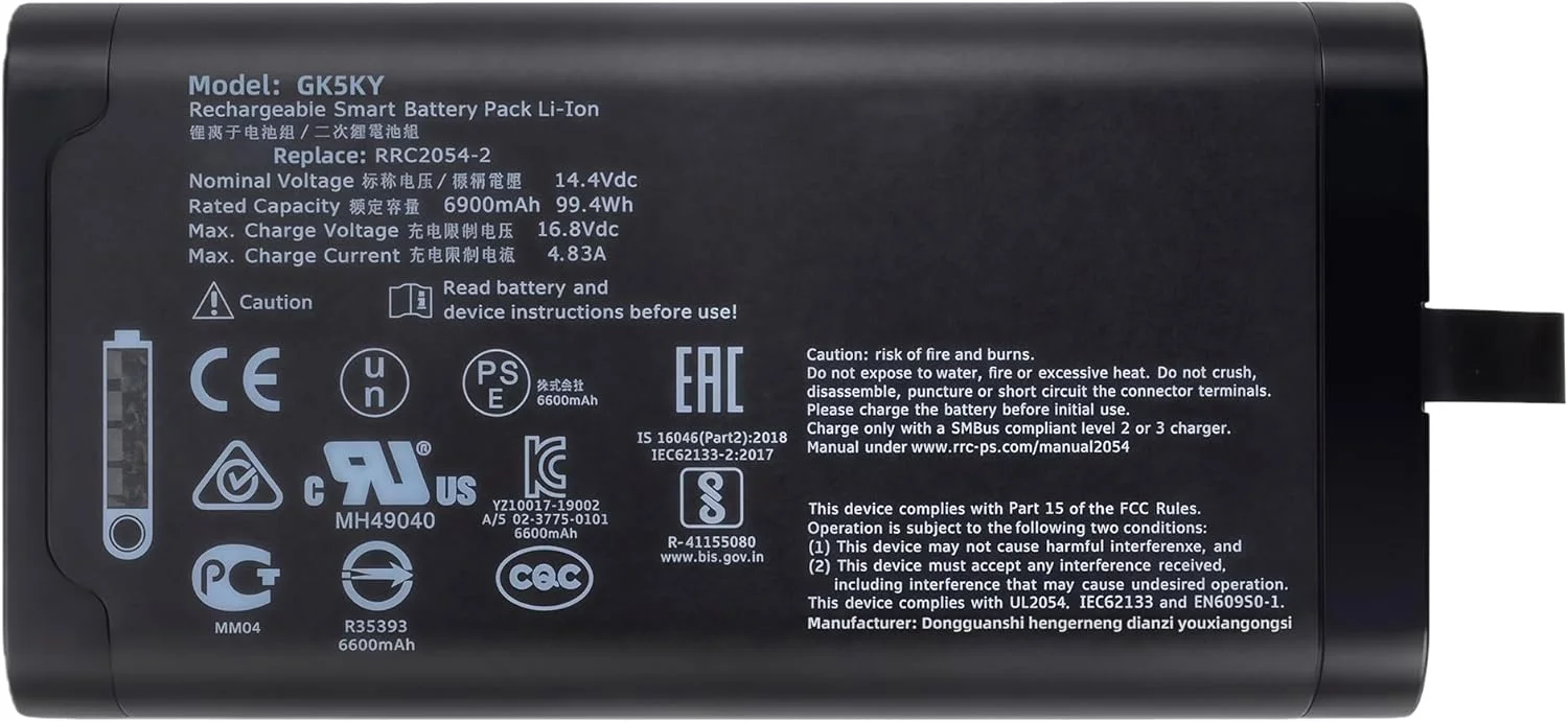 باتری قابل شارژ 97.90Wh RRC2054-2 برای RRC2052-2 QSB2054-2 2432W 150002B-2 150002B (مناسب برای RRC2054 نیست) با عملکرد بالا