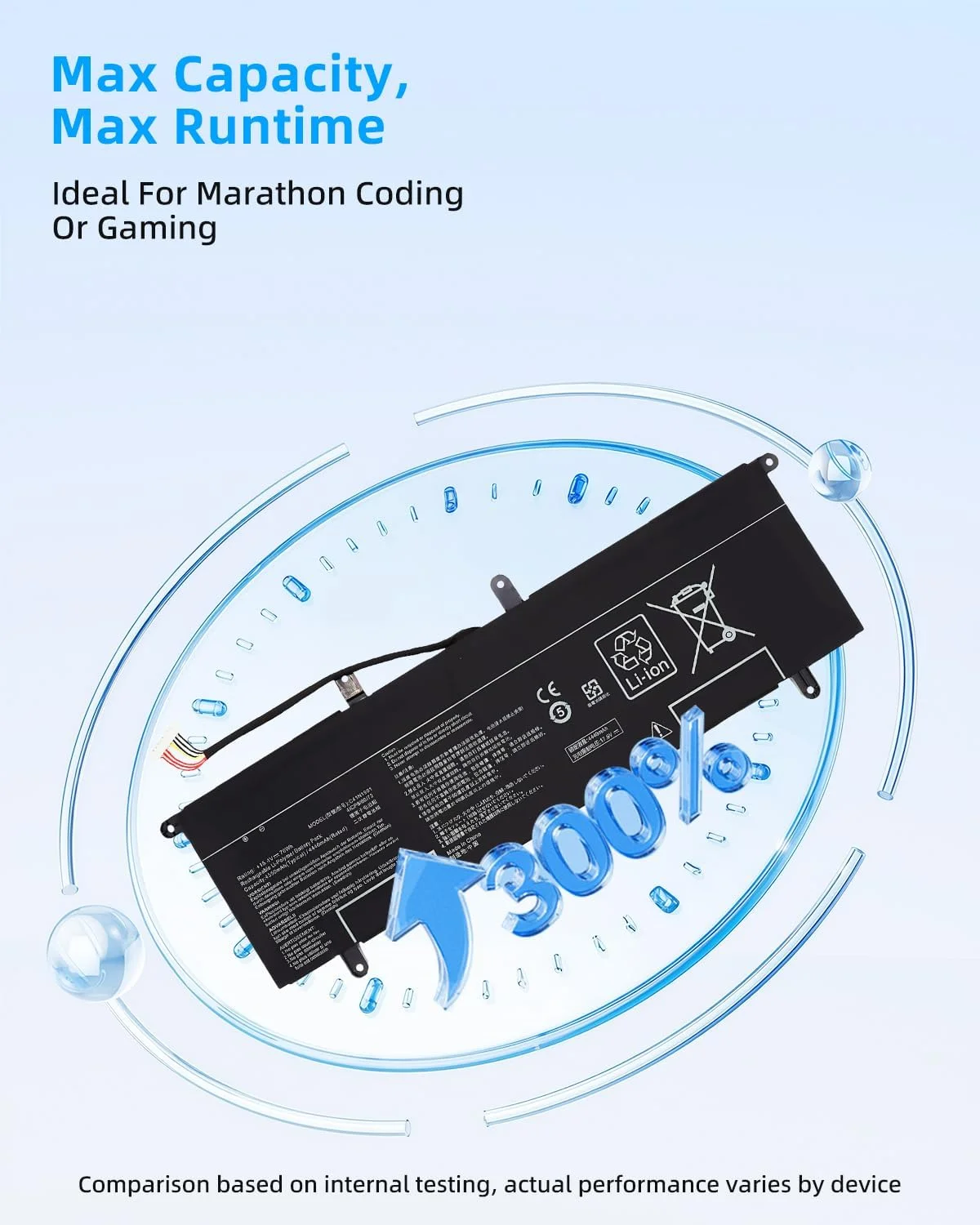 باتری لپ تاپ 70Wh C41N1901 جایگزین برای ایسوس ZenBook Duo UX481 UX481FA UX481FL UX481FLY UX481F X481FL UX481FL-BM002T UX481FA-BM020R UX481FL-BP1505T سری نوت بوک 15.4V با عملکرد بالا باتری لپ تاپ 70Wh C41N1901 جایگزین برای ایسوس ZenBook Duo UX481 UX481FA UX481FL UX481FLY UX481F X481FL UX481FL-BM002T UX481FA-BM020R UX481FL-BP1505T سری نوت بوک 15.4V با عملکرد بالا