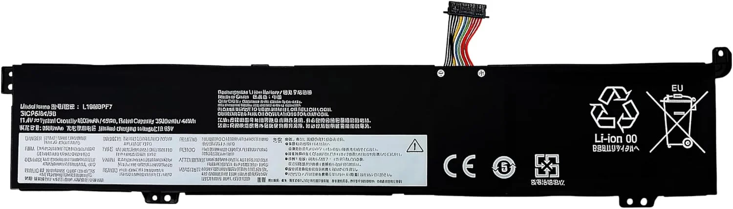 باتری لپ تاپ 45Wh L19M3PF7 جایگزین باتری لپ تاپ Lenovo برای ThinkBook 15p IMH 20V3 G2 ITH 21B1 ITH 21B1 deapad Creator 5-15IMH05 82D4 Gaming 3i L19D3PD9 با عملکرد بالا