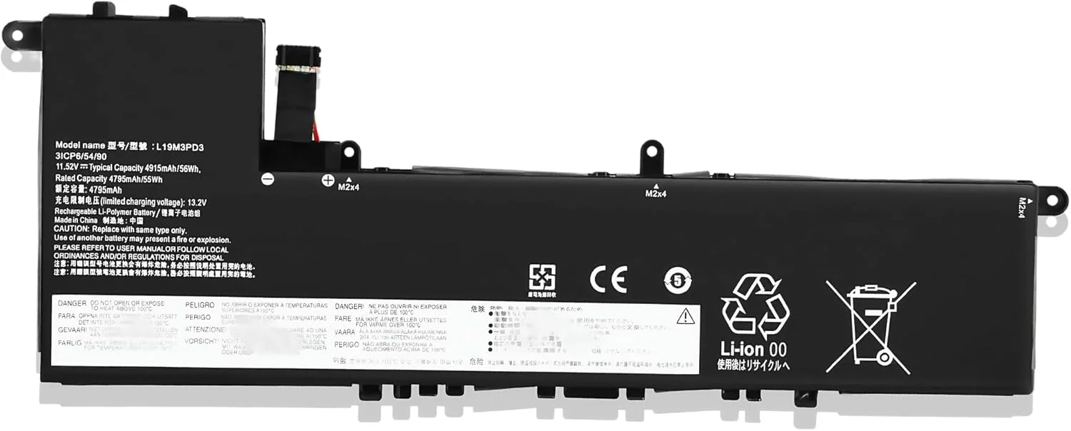 باتری لپ تاپ 56Wh مدل L19M3PD3 جایگزین برای لنوو Ideapad S540-13API S540-13ARE S540-13IML S540-13ITL سری 5B10W67393 5B10V27761 L19D3PD3 5B10W67326 5B10V27760 L19L3PD3 با عملکرد بالا