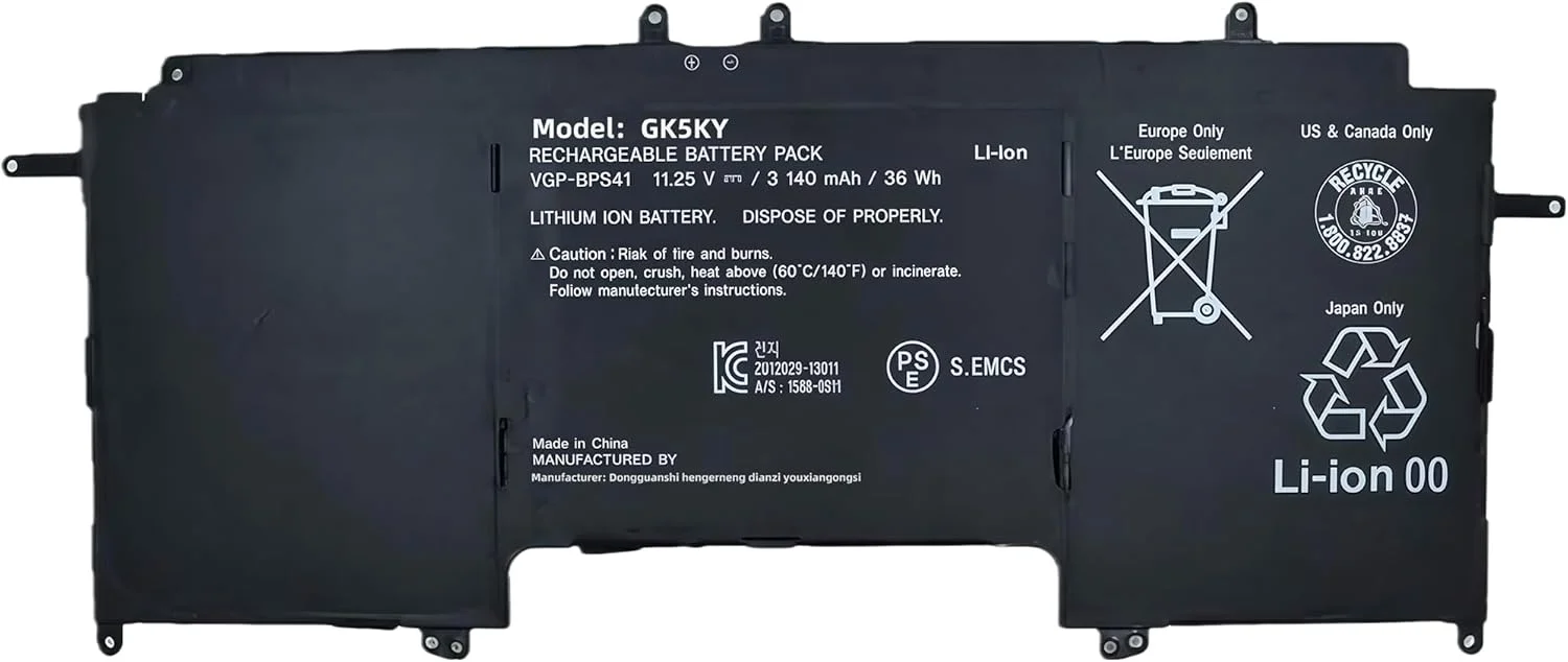 باتری لپ تاپ جایگزین 36wh VGP-BPS41 BPS41 برای سونی وایو فلیپ 13 SVF13N SVF13N13CXB SVF13N18SCB SVF13N17SCB SVF13NA1PT با عملکرد بالا باتری لپ تاپ جایگزین 36wh VGP-BPS41 BPS41 برای سونی وایو فلیپ 13 SVF13N SVF13N13CXB SVF13N18SCB SVF13N17SCB SVF13NA1PT با عملکرد بالا