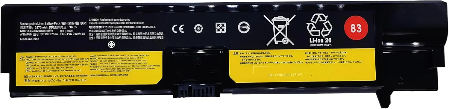باتری لپ تاپ 41Wh 01AV418 جایگزین برای سری Lenovo ThinkPad E570 E570C E575 مدل های 82 83 SB10K97571 SB10K97575 SB10K97572 SB10K97574 01AV414 01AV415 با عملکرد بالا باتری لپ تاپ 41Wh 01AV418 جایگزین برای سری Lenovo ThinkPad E570 E570C E575 مدل های 82 83 SB10K97571 SB10K97575 SB10K97572 SB10K97574 01AV414 01AV415 با عملکرد بالا