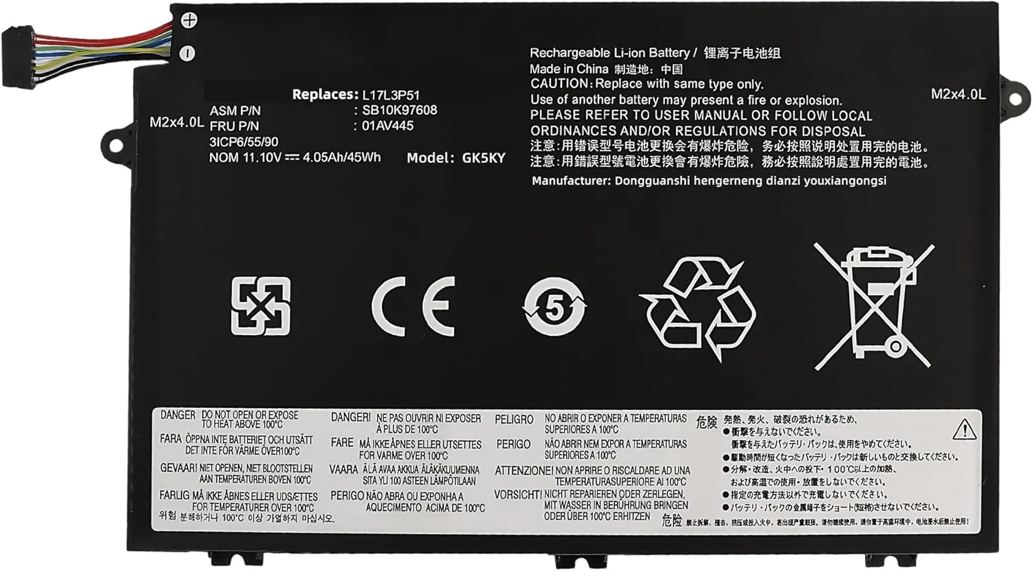 باتری 45Wh مدل 01AV445 L17L3P51 جایگزین برای لپتاپهای لنوو سری ThinkPad E480 E490 E485 E495 E580 E585 E590 E595 E14 E15 مدلهای SB10K97606 SB10K97608 01AV447 01AV448 L17C3P51 11.1V با عملکرد بالا باتری 45Wh مدل 01AV445 L17L3P51 جایگزین برای لپتاپهای لنوو سری ThinkPad E480 E490 E485 E495 E580 E585 E590 E595 E14 E15 مدلهای SB10K97606 SB10K97608 01AV447 01AV448 L17C3P51 11.1V با عملکرد بالا