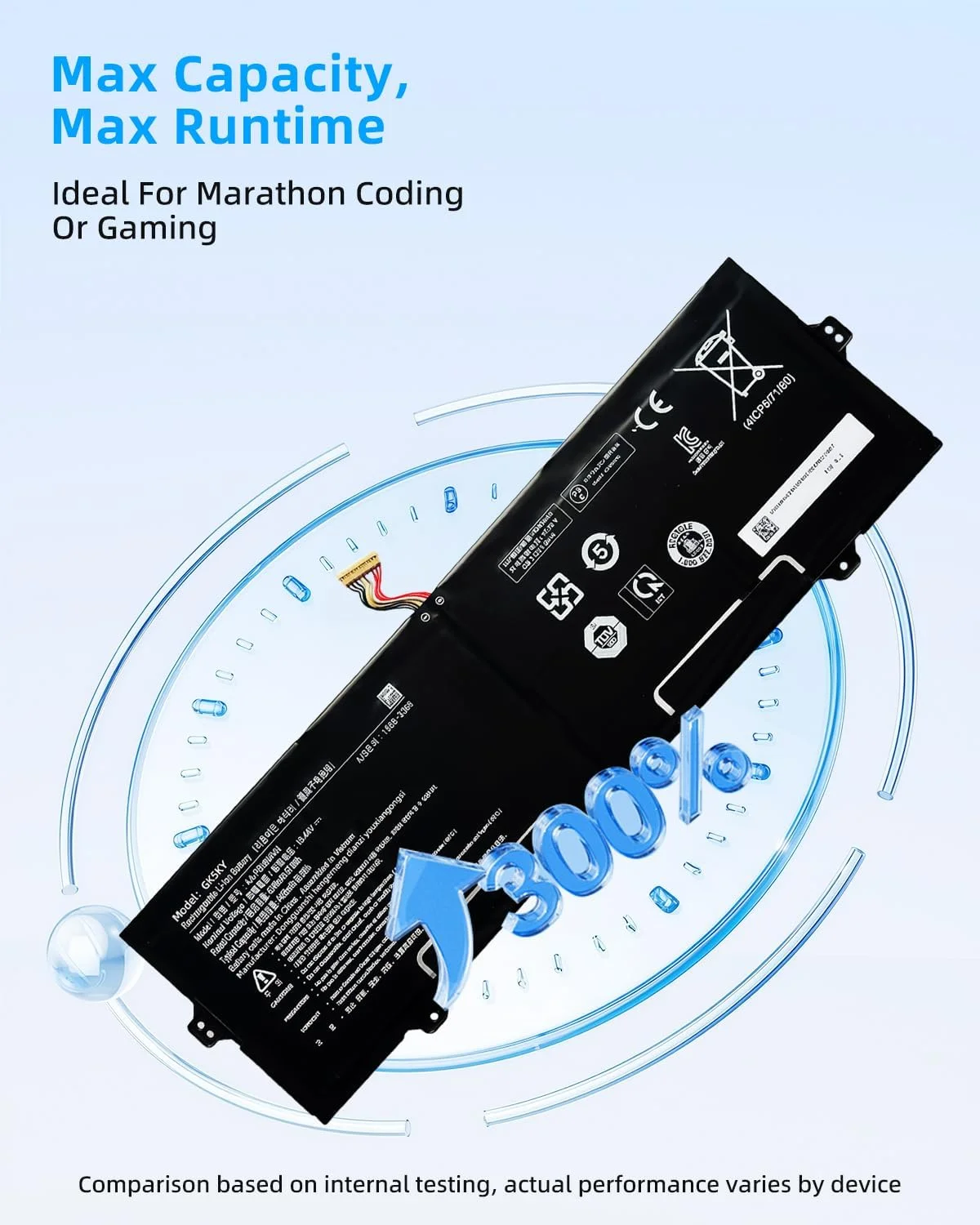 باتری لپ تاپ 68Wh AA-PBMN4VN جایگزین برای Samsung Galaxy Book Pro 360 15 15.6 اینچی NP950XDB NP950XDB-KA1US NP950XDB-KB1US سری BA43-00398 BA4300398 BA43-00398A با عملکرد بالا