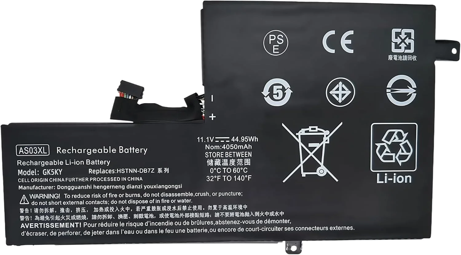 باتری لپ تاپ AS03XL با توان 44.95WH جایگزین برای لپ تاپ های Hp سری Chromebook 11 G5 EE TPN-Q151 و نوت بوک ASO3XL HSTNN-IB7W 918669-855 918669-855 918340-1C1 484170-001 با عملکرد بالا باتری لپ تاپ AS03XL با توان 44.95WH جایگزین برای لپ تاپ های Hp سری Chromebook 11 G5 EE TPN-Q151 و نوت بوک ASO3XL HSTNN-IB7W 918669-855 918669-855 918340-1C1 484170-001 با عملکرد بالا