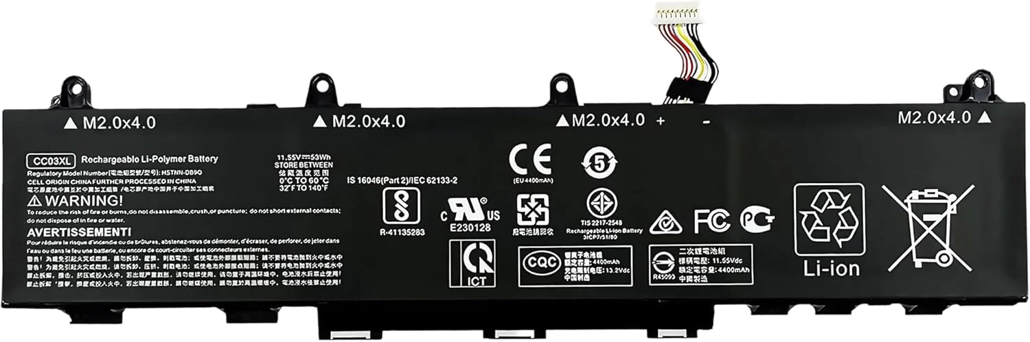 باتری جایگزین لپ تاپ 53Wh CC03XL برای HP ZBook Firefly 14 G7 G8 EliteBook 830 835 840 845 G7 G8 Probook 635 Aero G7 G8 Series HSTNN-DB9Q با عملکرد بالا باتری جایگزین لپ تاپ 53Wh CC03XL برای HP ZBook Firefly 14 G7 G8 EliteBook 830 835 840 845 G7 G8 Probook 635 Aero G7 G8 Series HSTNN-DB9Q با عملکرد بالا