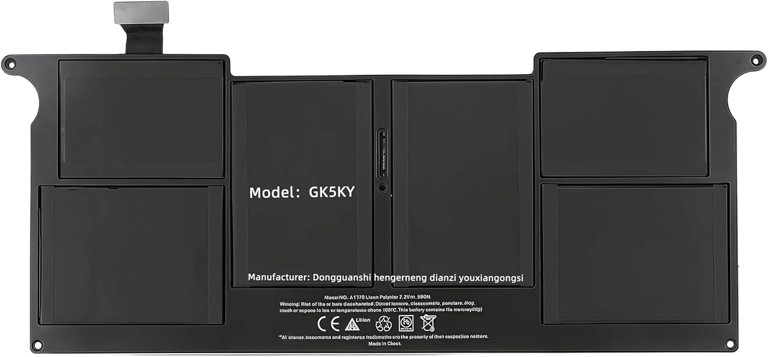 باتری جایگزین لپ تاپ 35Wh برای Apple A1375 A1370 (فقط برای نسخه اواخر 2010) برای MacBook Air 11 اینچ با عملکرد بالا باتری جایگزین لپ تاپ 35Wh برای Apple A1375 A1370 (فقط برای نسخه اواخر 2010) برای MacBook Air 11 اینچ با عملکرد بالا