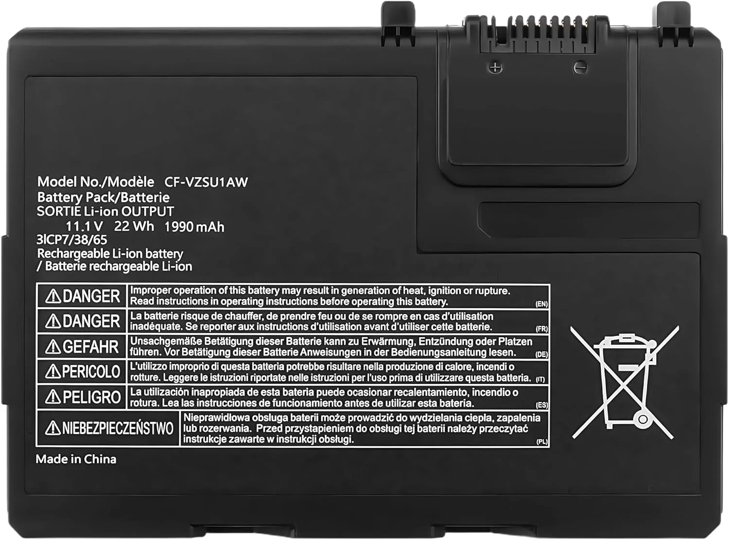 باتری جایگزین 21.65Wh CF-VZSU1AW برای پاناسونیک Toughbook CF-33, Toughbook CF-33AEHFATG, Toughbook CF-33AEQGATG، 1950mAh با عملکرد بالا باتری جایگزین 21.65Wh CF-VZSU1AW برای پاناسونیک Toughbook CF-33, Toughbook CF-33AEHFATG, Toughbook CF-33AEQGATG، 1950mAh با عملکرد بالا