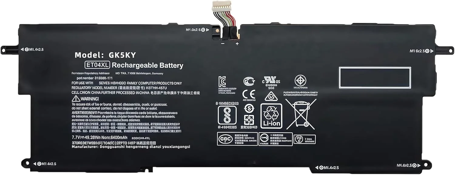 باتری لپ تاپ 49.28Wh ET04XL جایگزین برای HP برای سری EliteBook X360 1020 G2 مدل های ET04XL ET04049XL 915030-1C1 915030-171 915191-855 HSTNN-IB7U HSN-I09C ETO4XL با عملکرد بالا باتری لپ تاپ 49.28Wh ET04XL جایگزین برای HP برای سری EliteBook X360 1020 G2 مدل های ET04XL ET04049XL 915030-1C1 915030-171 915191-855 HSTNN-IB7U HSN-I09C ETO4XL با عملکرد بالا