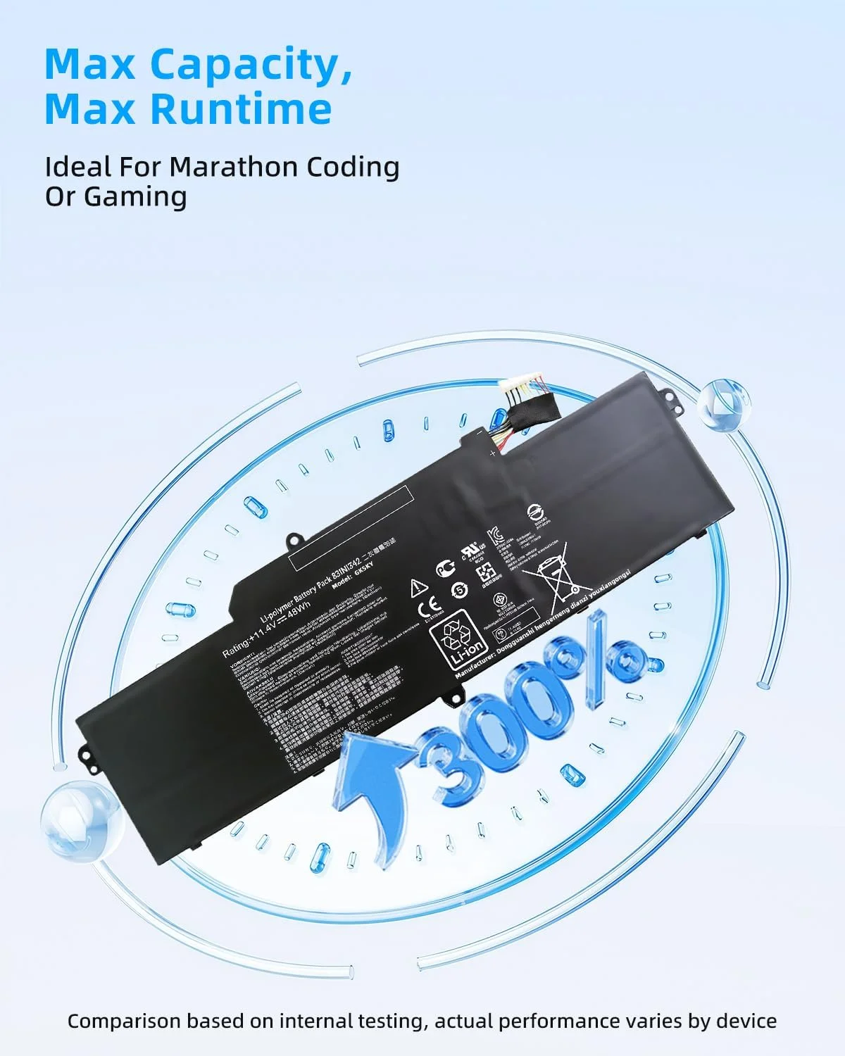 باتری جایگزین لپ تاپ 48Wh B31N1342 برای ایسوس کروم بوک C200 C200M C200MA C200MA-DS01 C200MA-KX003 با عملکرد بالا باتری جایگزین لپ تاپ 48Wh B31N1342 برای ایسوس کروم بوک C200 C200M C200MA C200MA-DS01 C200MA-KX003 با عملکرد بالا