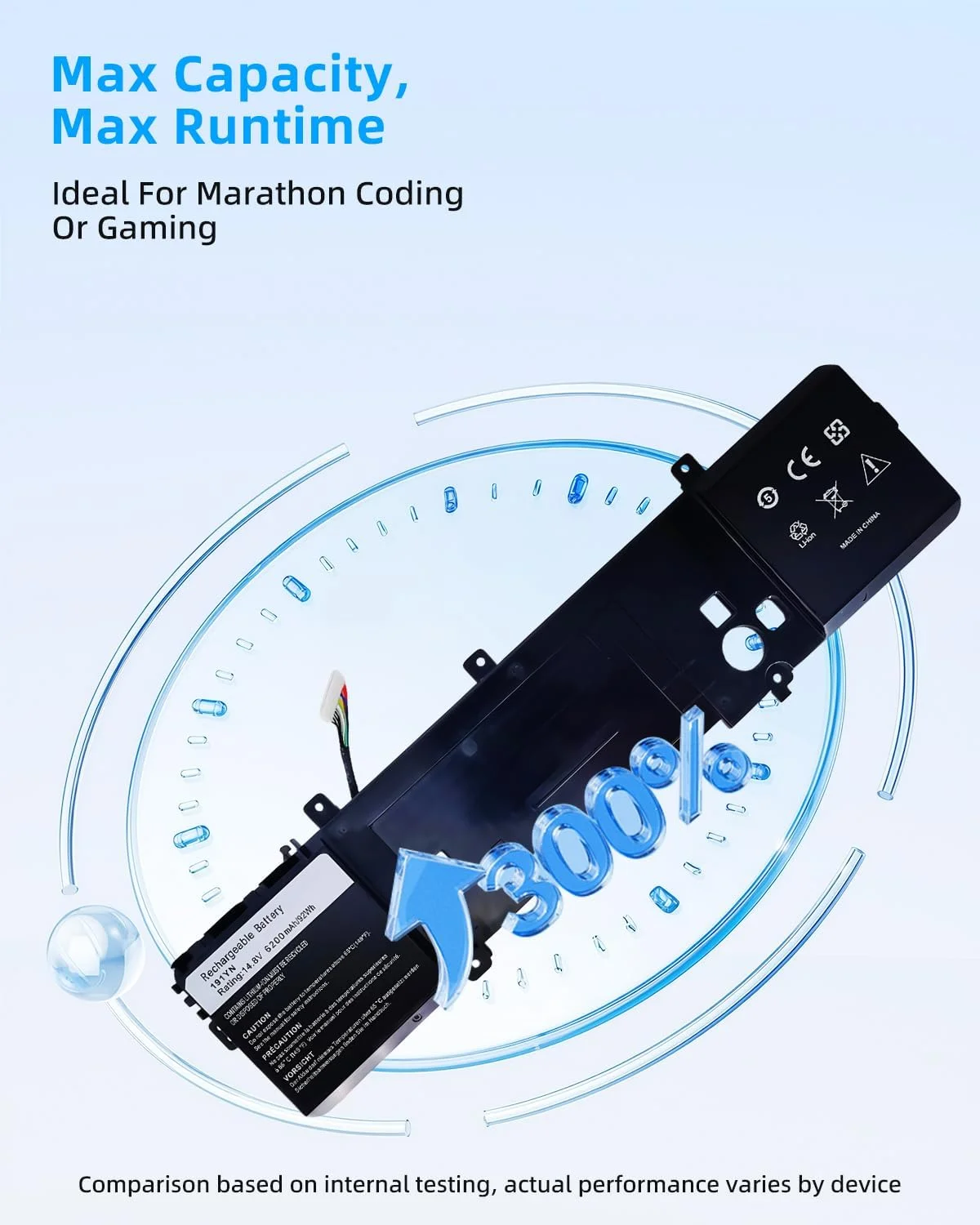 باتری لپ تاپ 92Wh 191YN 14.8V جایگزین برای دل Alienware 15 R1 15 R2 ALW15ED-1828 1718 1728 ALW15CD-1718 1748 1848 ALW15ER-3718 1728 3228 2F3W1 410GJ 2F3W1 8NH55 با عملکرد بالا