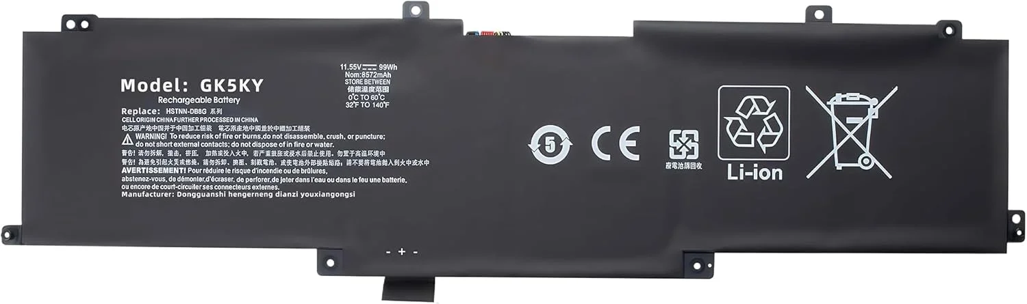 باتری لپ تاپ 99Wh DG06XL جایگزین برای HP برای Omen X 17-AP 17-AP000NA AP000NB AP000ND AP000NE AP000NF AP000NG AP000NJ HSTNN-DB8G 925197-271 925149-855 TPN-Q197 با عملکرد بالا