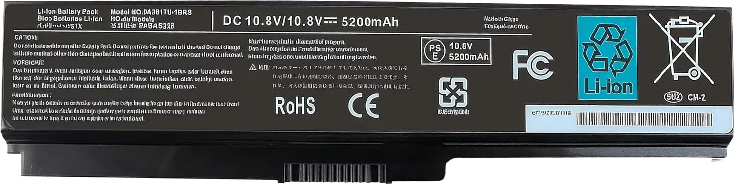 باتری 58WH PA3817U-1BRS برای لپ‌تاپ‌های توشیبا ستلایت سری P755 P745 L755 L755D L775 L775D L745 L655 L675 L645 C655 C675 A655 M645 مدل P745-S4320 با عملکرد بالا