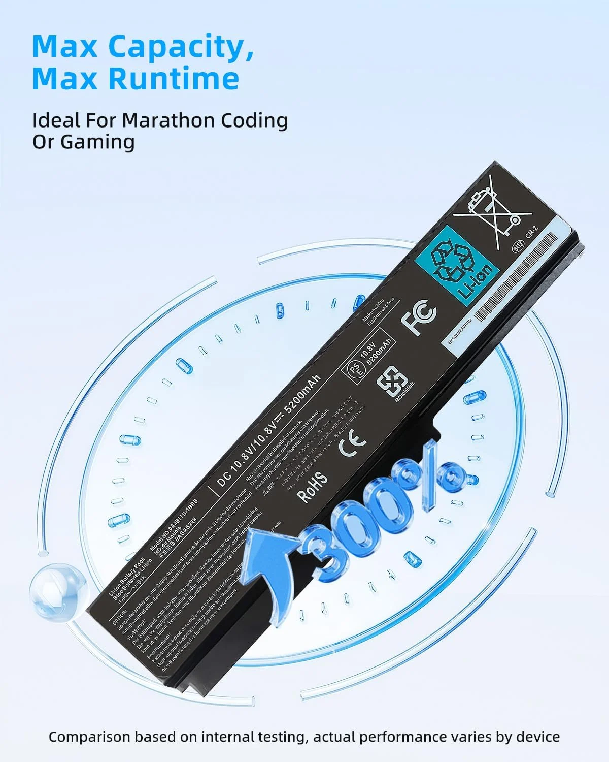 باتری 58WH PA3817U-1BRS برای لپ‌تاپ‌های توشیبا ستلایت سری P755 P745 L755 L755D L775 L775D L745 L655 L675 L645 C655 C675 A655 M645 مدل P745-S4320 با عملکرد بالا