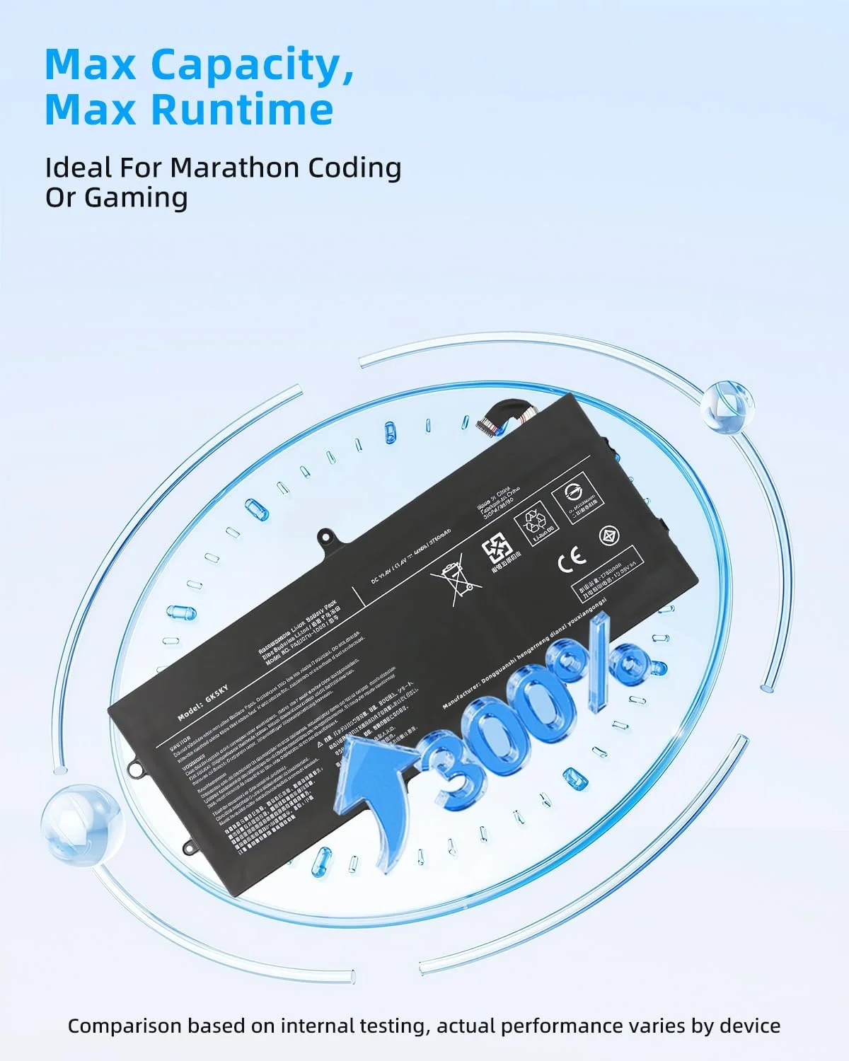 باتری لپ تاپ 44Wh PA5267U-1BRS جایگزین برای نوت بوک های سری Toshiba Portege X20W X20W-D X20W-D-10R X20W-E X20W-D-11T، 11.4V 3760mAh 933321-852 HSTNN-LB8G با عملکرد بالا باتری لپ تاپ 44Wh PA5267U-1BRS جایگزین برای نوت بوک های سری Toshiba Portege X20W X20W-D X20W-D-10R X20W-E X20W-D-11T، 11.4V 3760mAh 933321-852 HSTNN-LB8G با عملکرد بالا