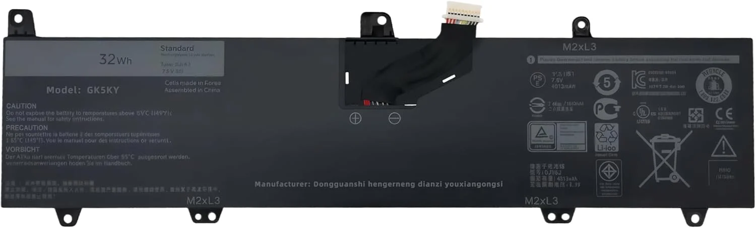 باتری لپ تاپ 32wh 0JV6J برای دل مناسب برای سری های Inspiron 3179 3180 3162 3164 3168 مدل های 8NWF3 PGYK5 با عملکرد بالا، 2 سلولی