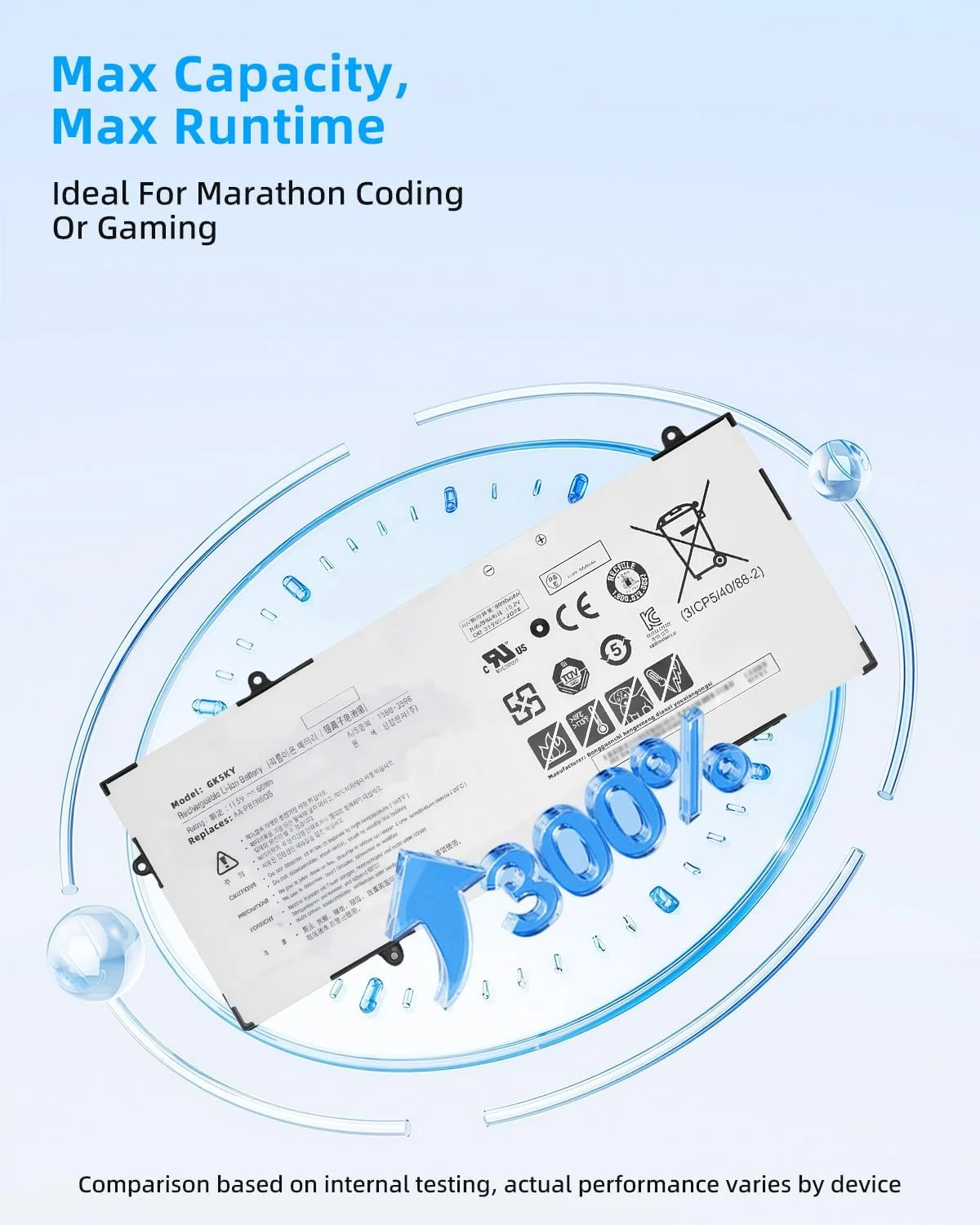 باتری لپ تاپ 66Wh AA-PBTN6QB PBTN6QB جایگزین برای Samsung NP900X5N NT900X5N NP900X5N-K07HK NP900X5N-L01US NT900X5N-K59W NT900X5N-K58L سری 900X5N نوت بوک با عملکرد بالا باتری لپ تاپ 66Wh AA-PBTN6QB PBTN6QB جایگزین برای Samsung NP900X5N NT900X5N NP900X5N-K07HK NP900X5N-L01US NT900X5N-K59W NT900X5N-K58L سری 900X5N نوت بوک با عملکرد بالا