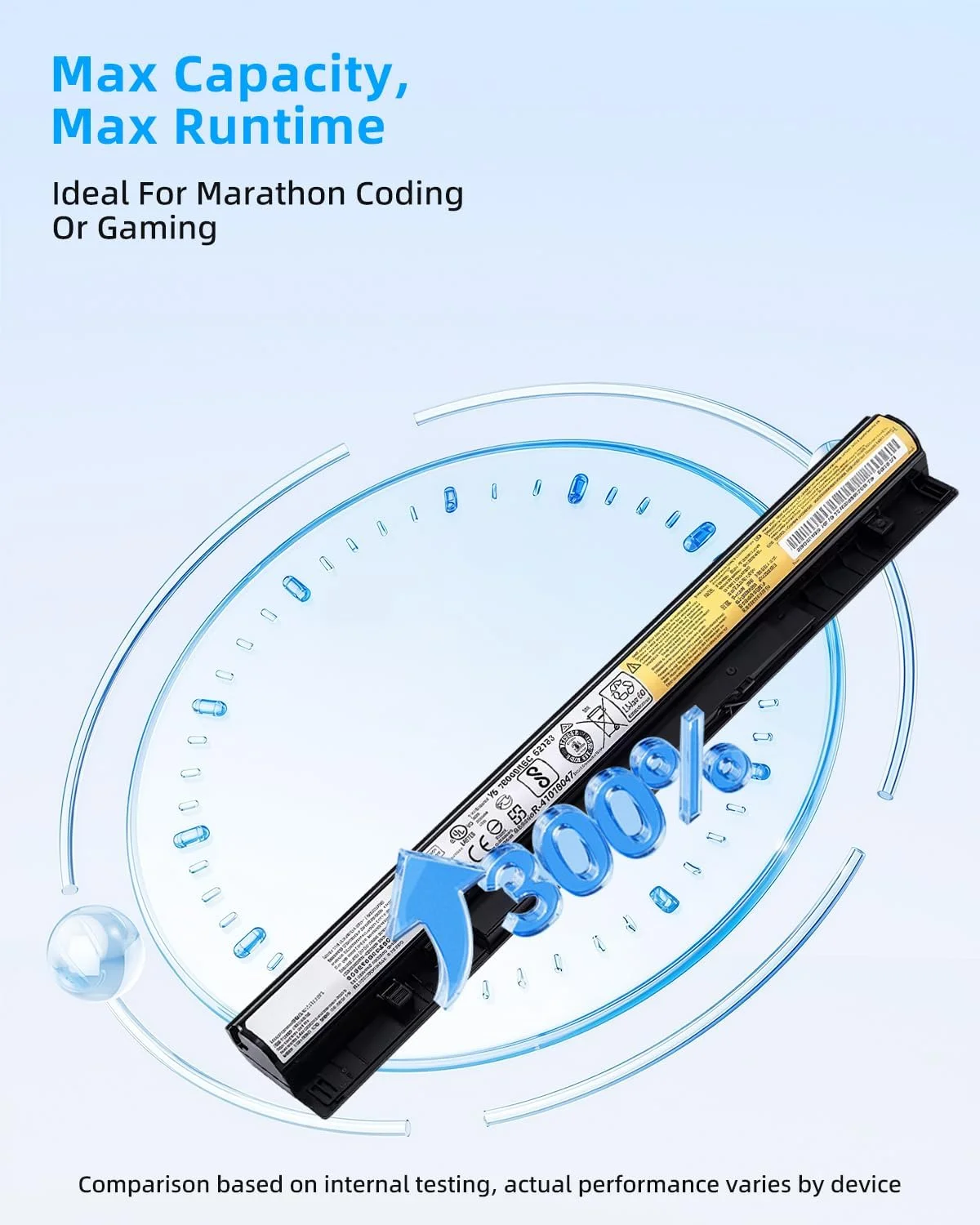 باتری 38Wh مدل L12L4A02 L12L4E01 L12M4A02 L12M4E01 L12S4A02 L12S4E01 با ظرفیت 2600 میلی آمپر ساعت، جایگزین برای لنوو IdeaPad G400S G405S G410S G510S G500S G505S G510S با عملکرد بالا