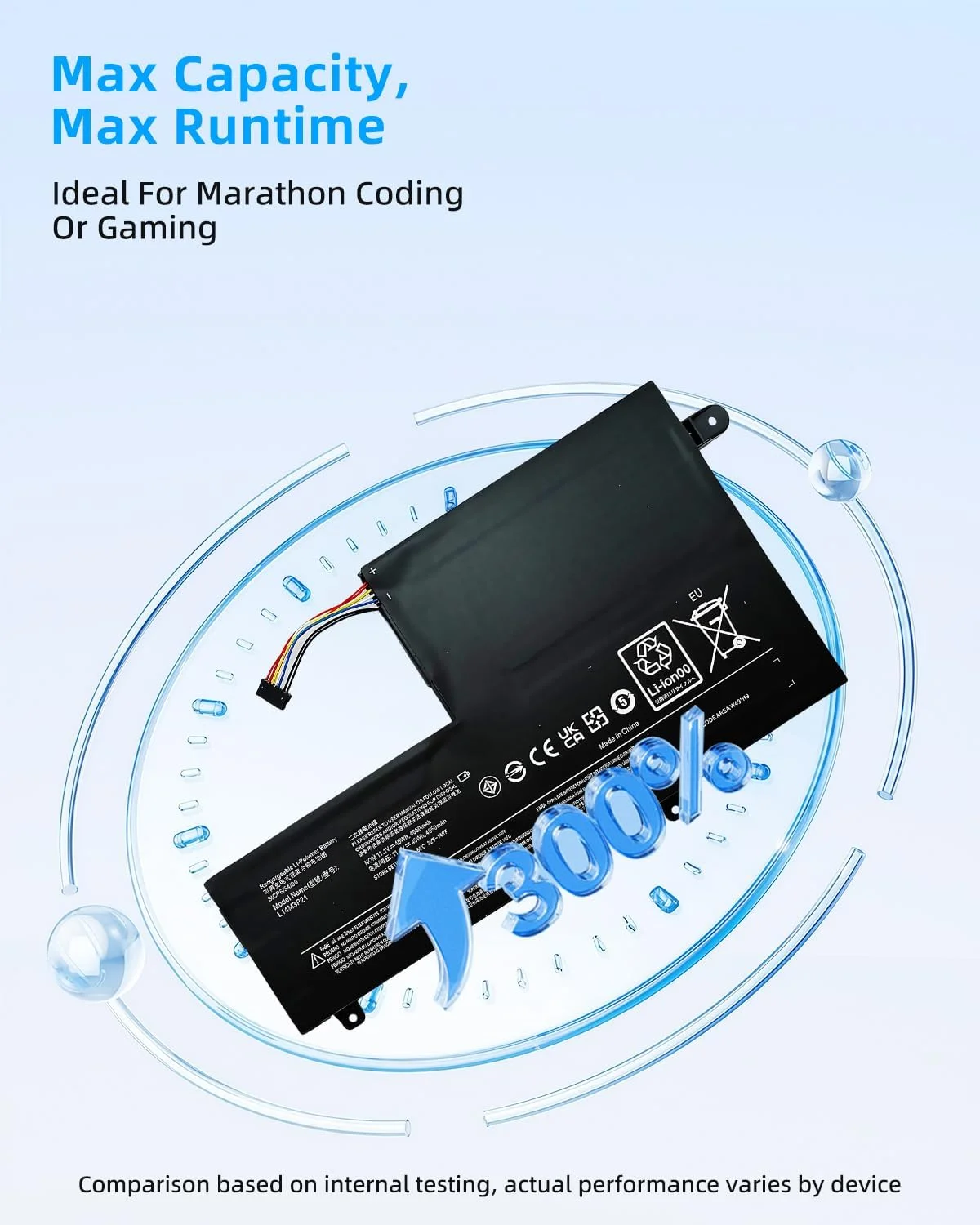 باتری لپ تاپ 45Wh L14M3P21، 11.1 ولت، 4050 میلی آمپر ساعت، جایگزین برای لنوو IdeaPad 310S 320S 500S 510S 520S Edge 2-1580 Flex 3 1470 1480 L14L3P21 L14M2P21 L14L2P21 L15M3PB0 با عملکرد بالا باتری لپ تاپ 45Wh L14M3P21، 11.1 ولت، 4050 میلی آمپر ساعت، جایگزین برای لنوو IdeaPad 310S 320S 500S 510S 520S Edge 2-1580 Flex 3 1470 1480 L14L3P21 L14M2P21 L14L2P21 L15M3PB0 با عملکرد بالا