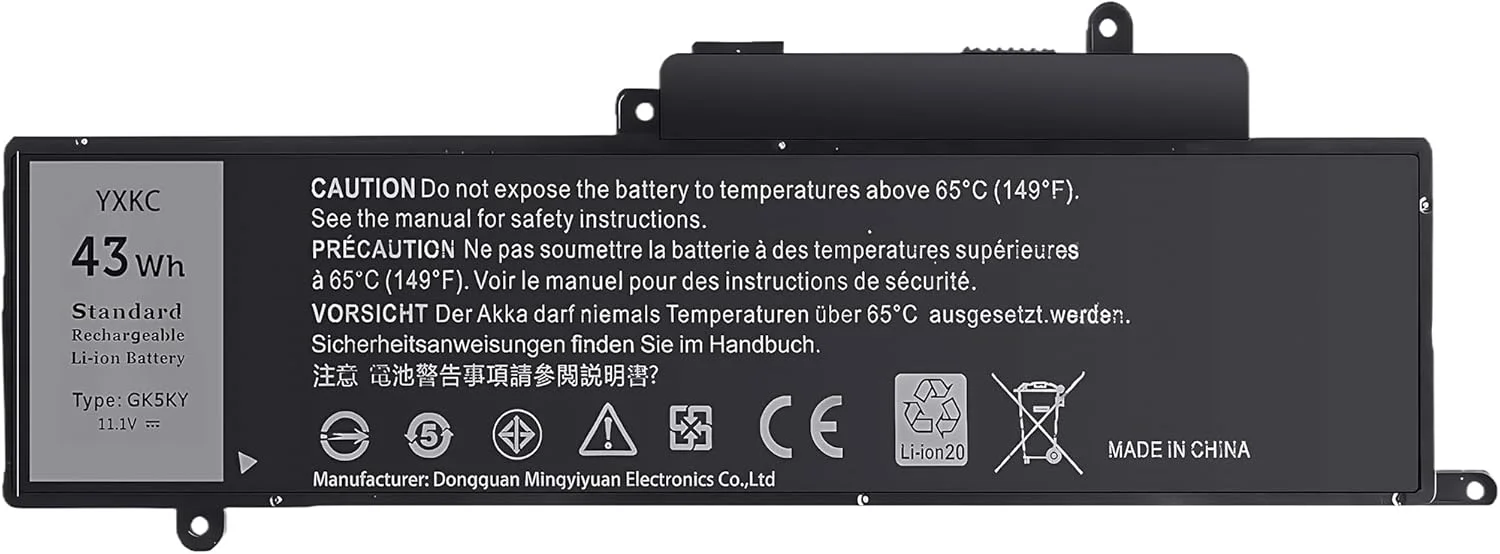 باتری لپ تاپ 43Wh GK5KY برای دل مناسب برای Inspiron 11 3000 3147 3148 3153 3152 3157 3158 15 7000 7558 7568 13 7353 7359 7347 7348 7352 92NCT 092NCT 4K8YH 04K8YH با عملکرد بالا