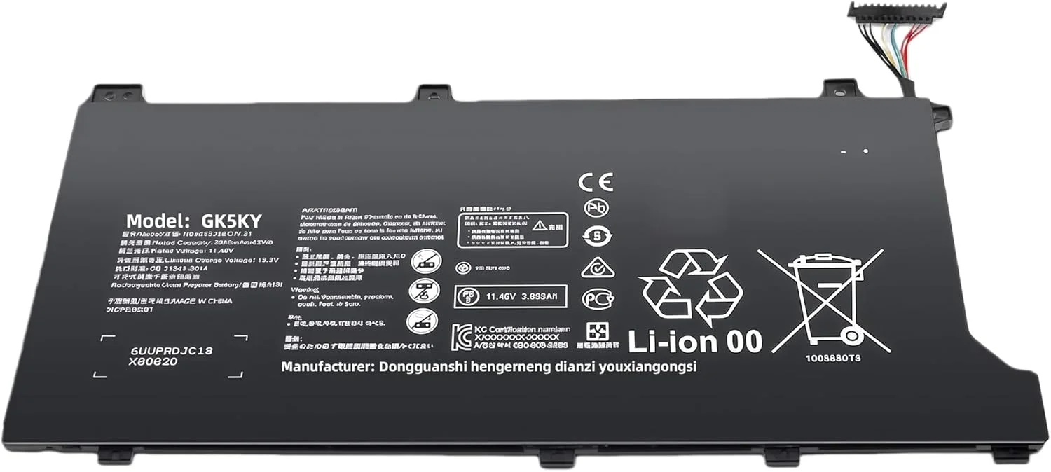 باتری لپ تاپ 41.7Wh HB4593J6ECW HB4593J6ECW-31 برای هوآوی MateBook 13 i7 13 2020 WRT-W19 WX9 W29 HN-W19 WRT-W29 HN-W19L با عملکرد بالا