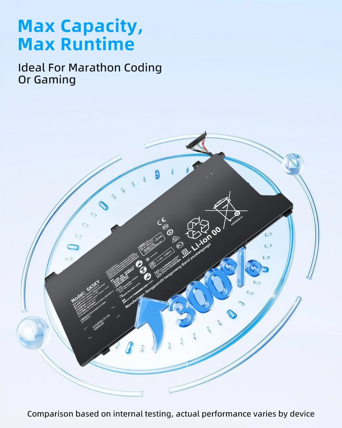 باتری لپ تاپ 41.7Wh HB4593J6ECW HB4593J6ECW-31 برای هوآوی MateBook 13 i7 13 2020 WRT-W19 WX9 W29 HN-W19 WRT-W29 HN-W19L با عملکرد بالا