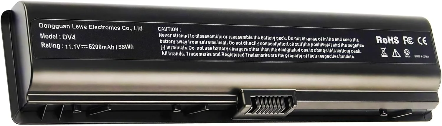 باتری لپ تاپ DV2000 برای سری های Hp Pavilion DV2100 DV2500 DV6000 DV6700 با شماره قطعات: 441425-001 446506-001 446507-001 HSTNN-DB42 452057-001 hstnn-c17c 417066-001 441611-001 با عملکرد بالا
