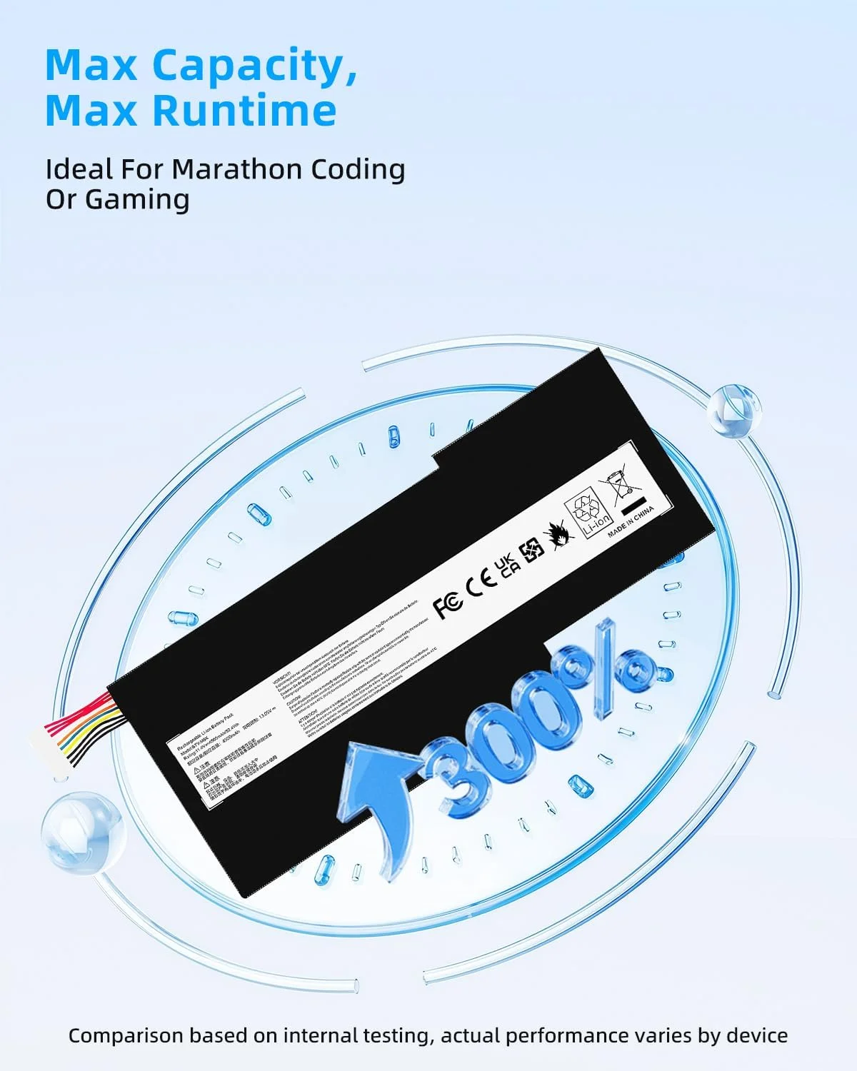 باتری لپ تاپ 52.4Wh BTY-M6K جایگزین برای MSI GS63VR GS73VR 7RG Stealth Pro GF63 Thin 8RB 8RC 8RD 9SC GF75 Thin 10SDR 9SEXR 9SD GS73 8RF MS-16K3 11.4V با عملکرد بالا