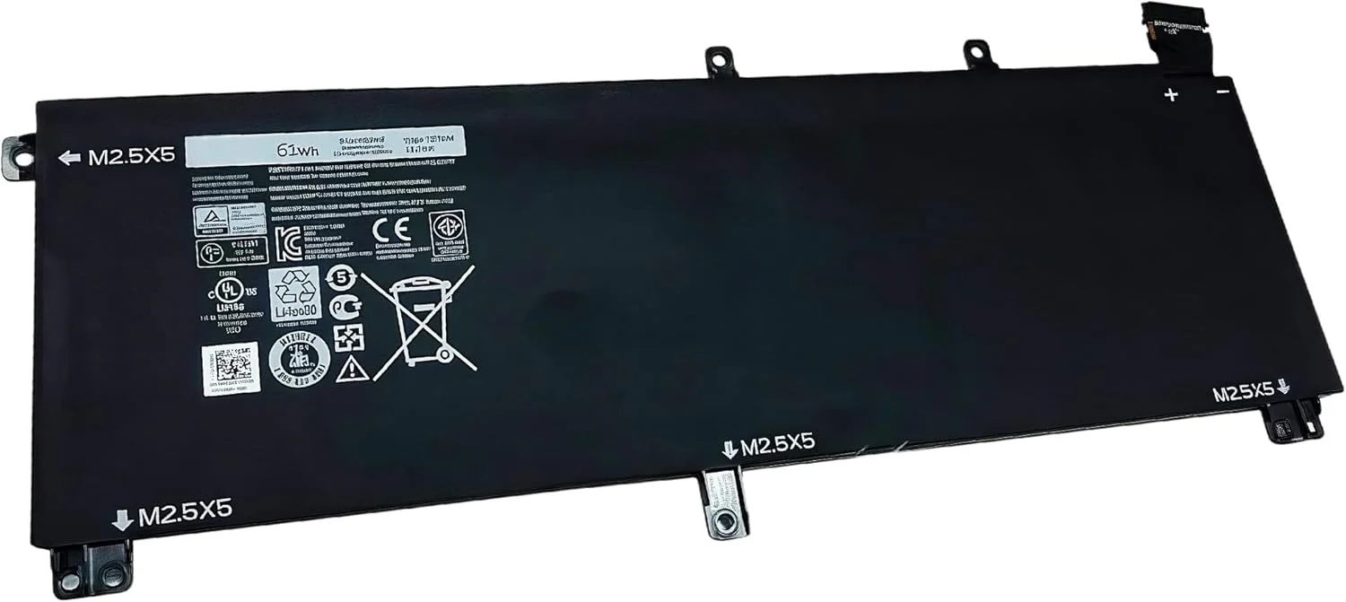 باتری لپ تاپ 61Wh T0TRM 11.1V جایگزین برای سری های Dell XPS 15 9530 Precision M3800 مدل های TOTRM H76MV 7D1WJ با عملکرد بالا